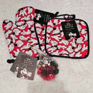 Disney Mickey Mouse Hands Print 4pc Kitchen Set